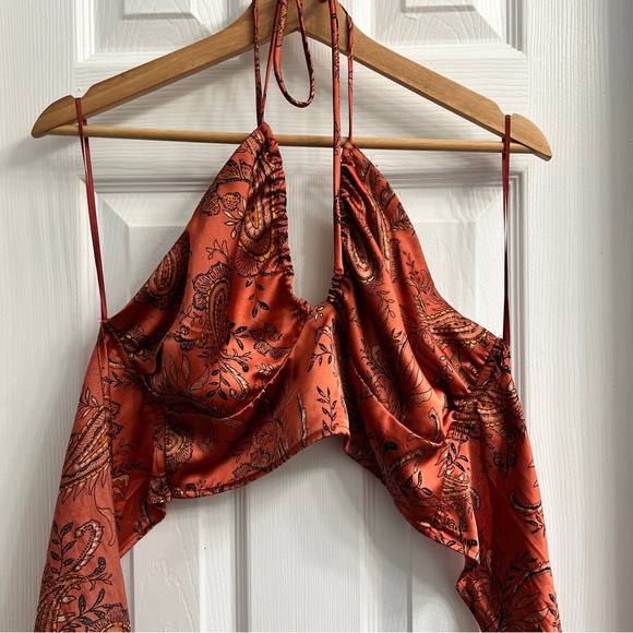 Cotton Candy LA Tie Crop Top - Picture 5 of 6